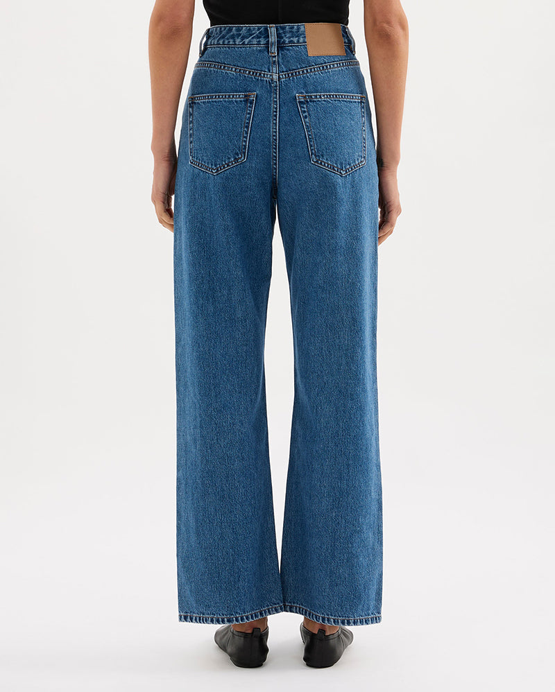 Organic Relaxed Leg Jean - Royal Blue - Nude Lucy