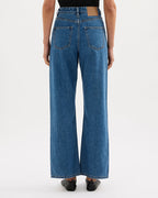 Organic Relaxed Leg Jean - Royal Blue - Nude Lucy