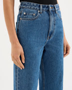 Organic Relaxed Leg Jean - Royal Blue - Nude Lucy