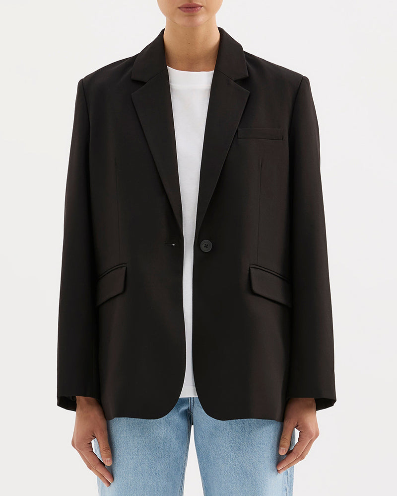 Orla Blazer - Black - Nude Lucy