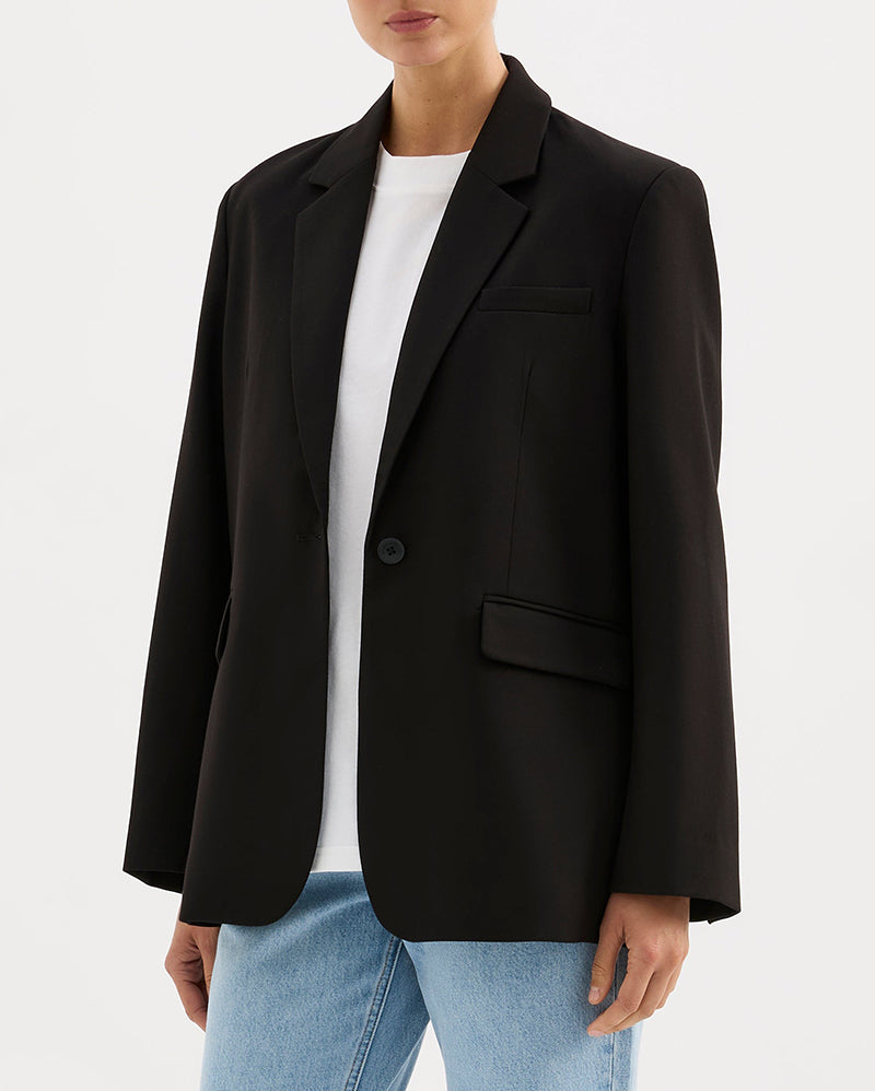 Orla Blazer - Black - Nude Lucy