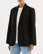 Orla Blazer - Black - Nude Lucy