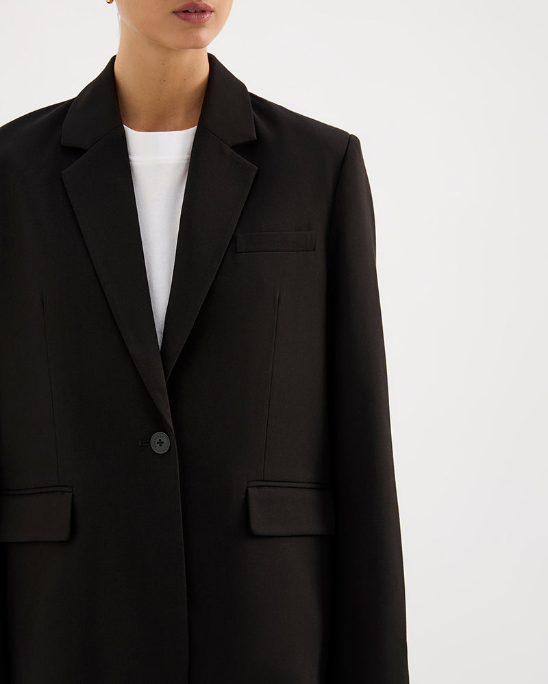 Orla Blazer - Black - Nude Lucy