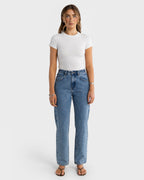 Evie Fitted Tee - White - ORTC