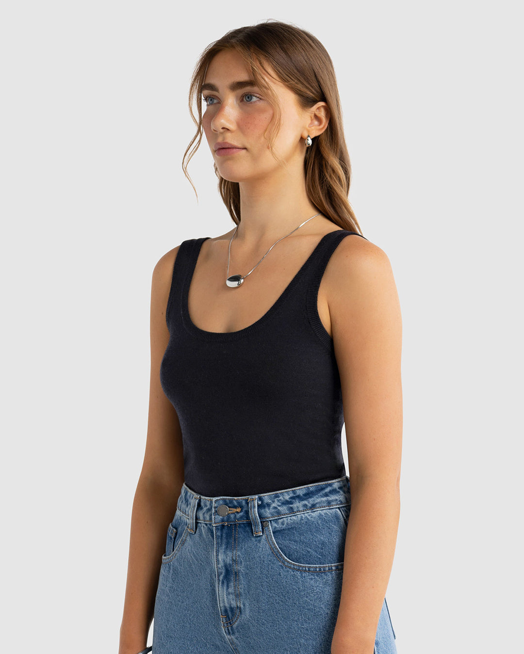 Kingston Knit Tank - Black - ORTC