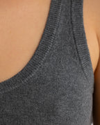 Kingston Knit Tank - Charcoal Marle - ORTC
