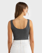 Kingston Knit Tank - Charcoal Marle - ORTC