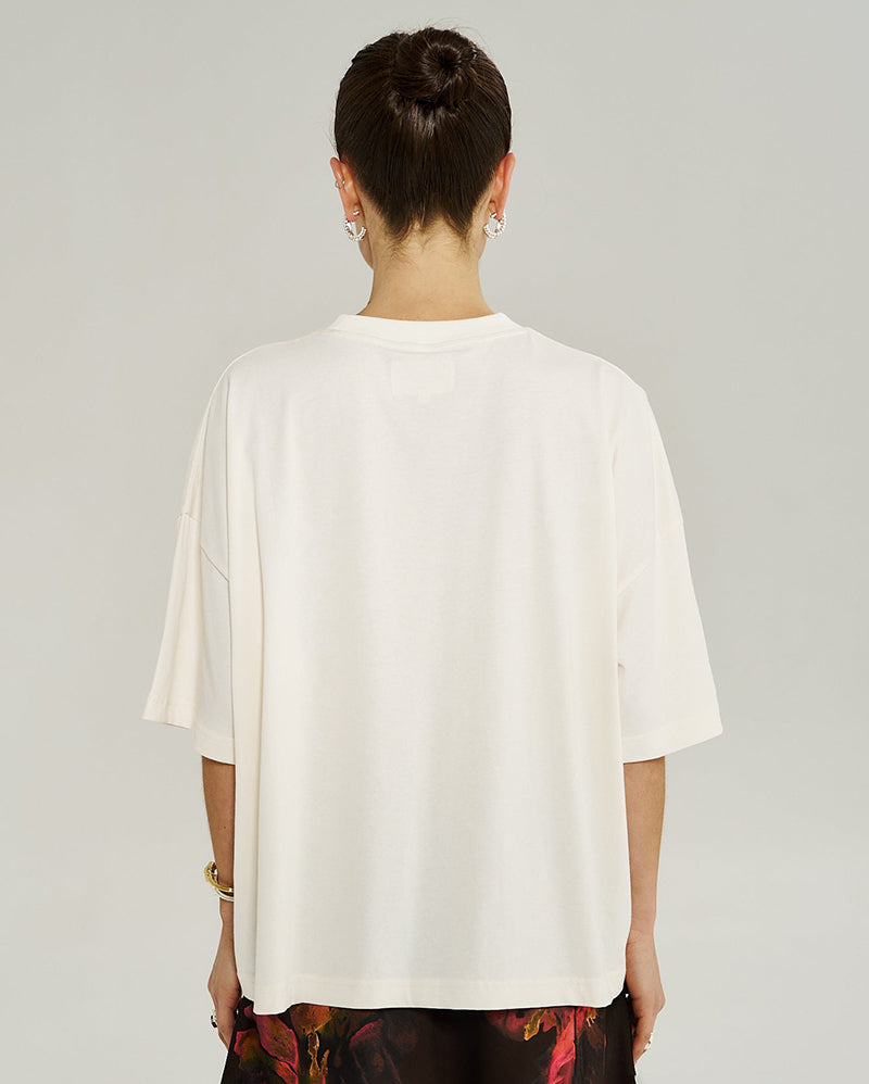 Oui Oui Tee - Vintage White - Summi Summi