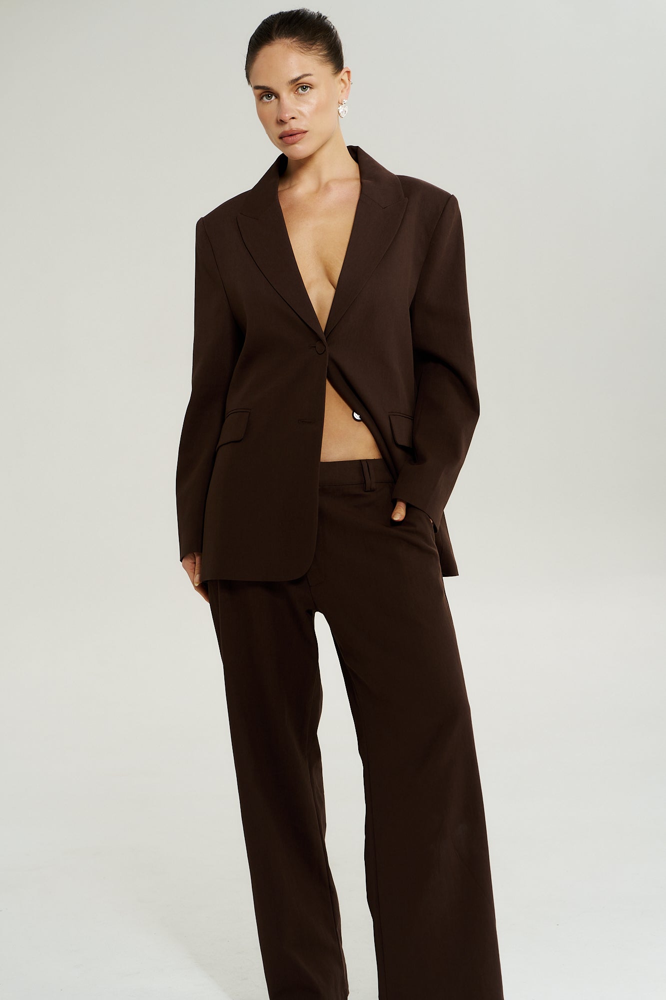 Oversized Blazer - Chocolat - Summi Summi