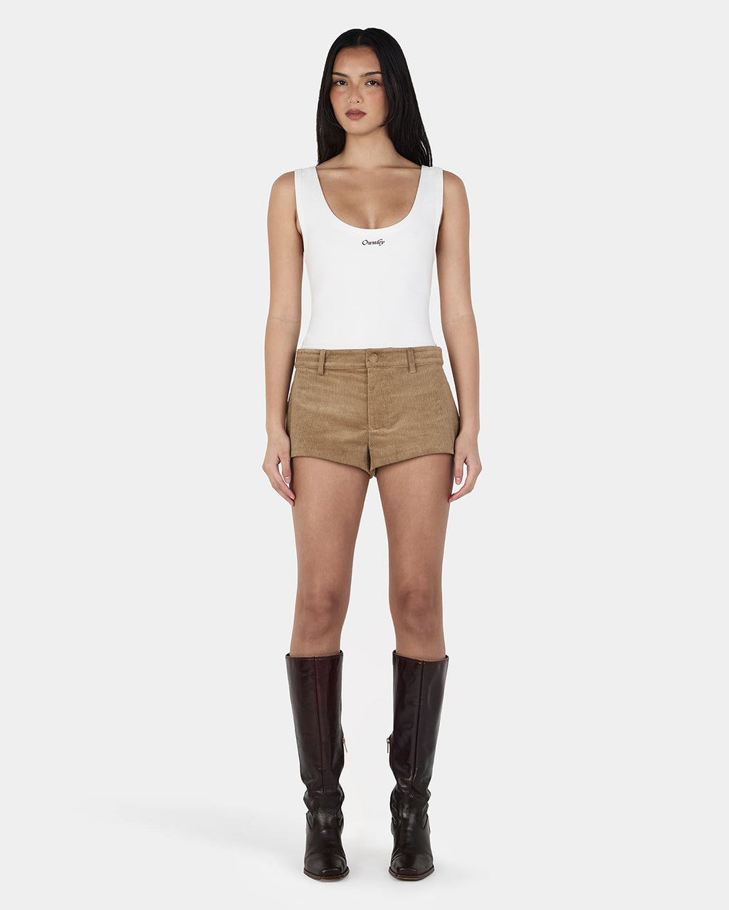 Ayla Logo Tank - Ivory - Ownley