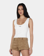 Ayla Logo Tank - Ivory - Ownley