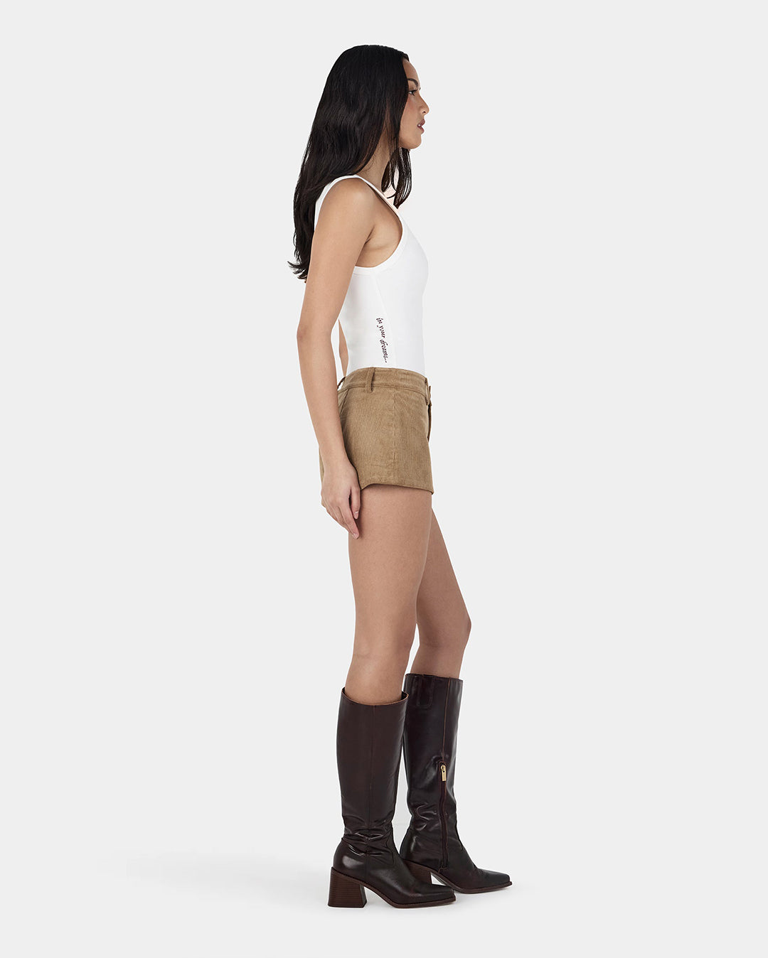 Ayla Logo Tank - Ivory - Ownley