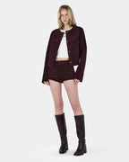 Cadence Cord Jacket - Cherry Choc - Ownley