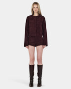 Cadence Cord Jacket - Cherry Choc - Ownley