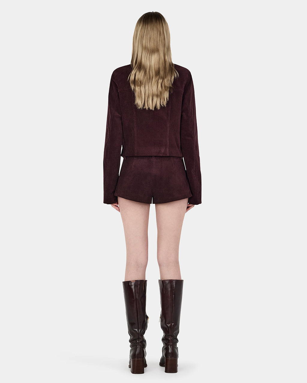 Cadence Cord Jacket - Cherry Choc - Ownley
