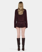Cadence Cord Jacket - Cherry Choc - Ownley