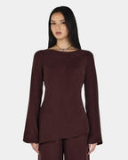 Orelia Top - Cocoa