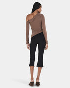 Pearla Long Sleeve Top - Chocolate - Ownley