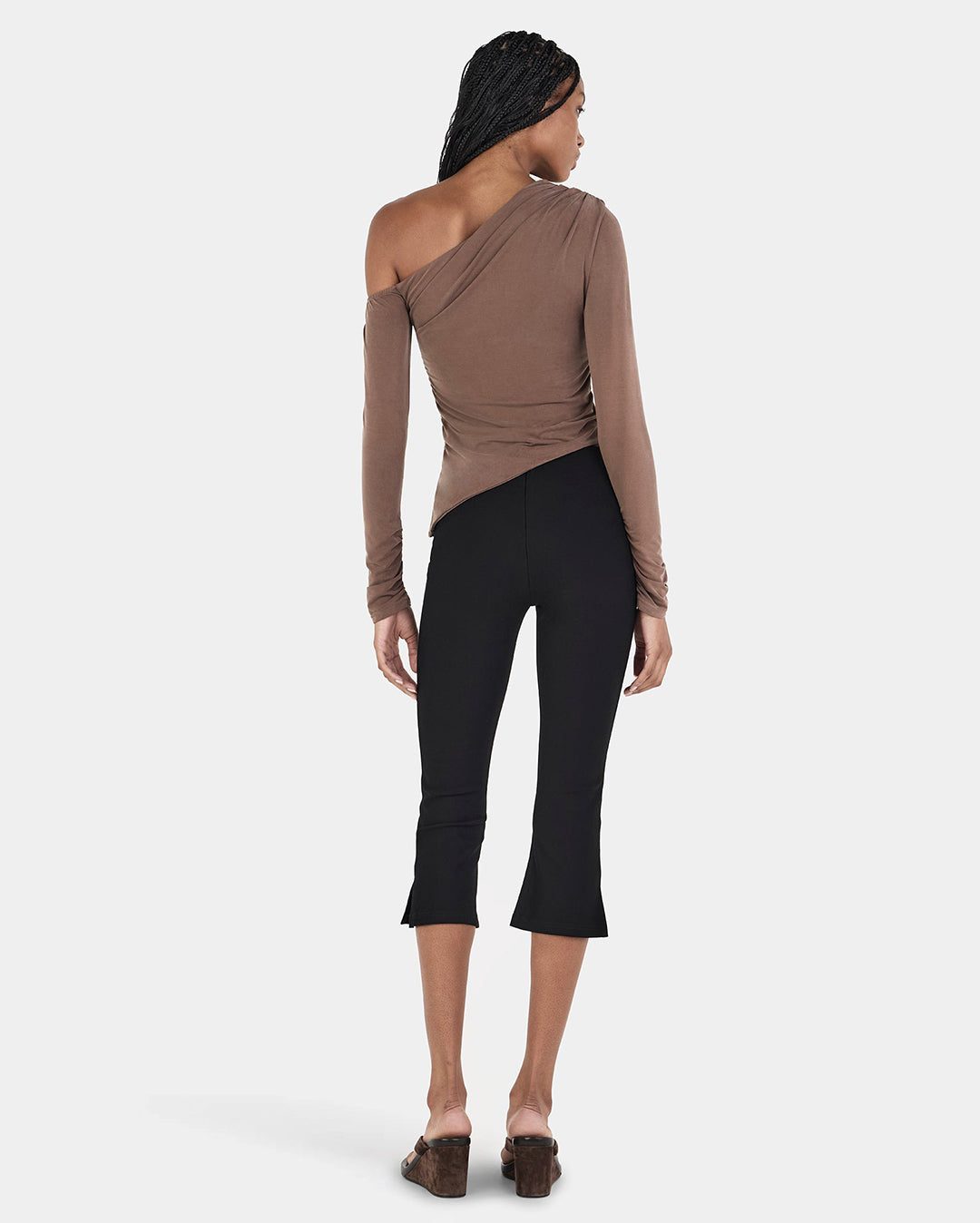 Pearla Long Sleeve Top - Chocolate - Ownley