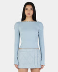 Quinn Long Sleeve Top - Ice
