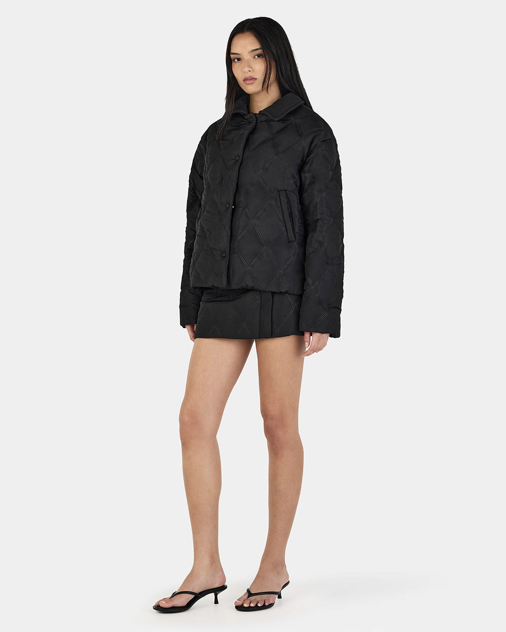 Quinton Quilted Jacket - Black - Ownley