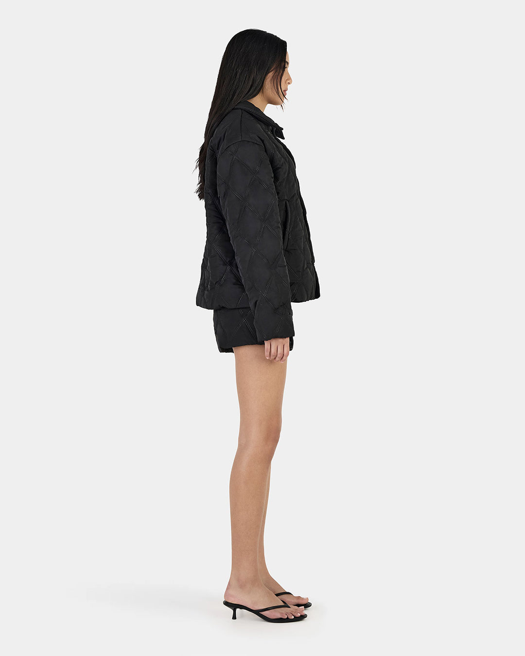 Quinton Quilted Jacket - Black - Ownley