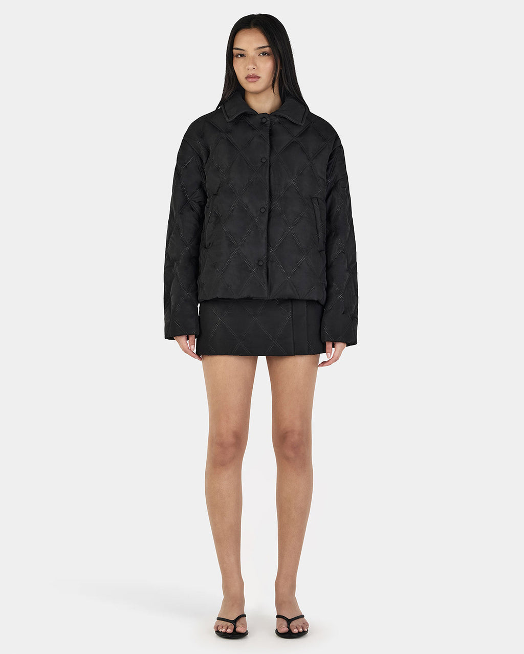 Quinton Quilted Jacket - Black - Ownley