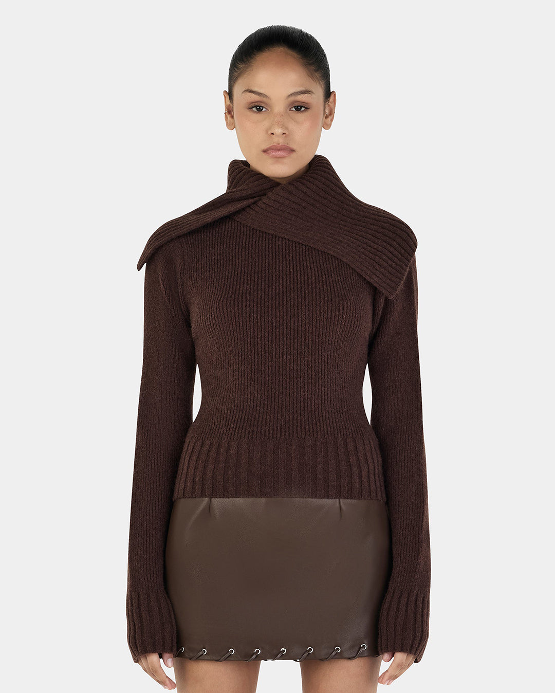 Roxanne Turtleneck - Chocolate - Ownley