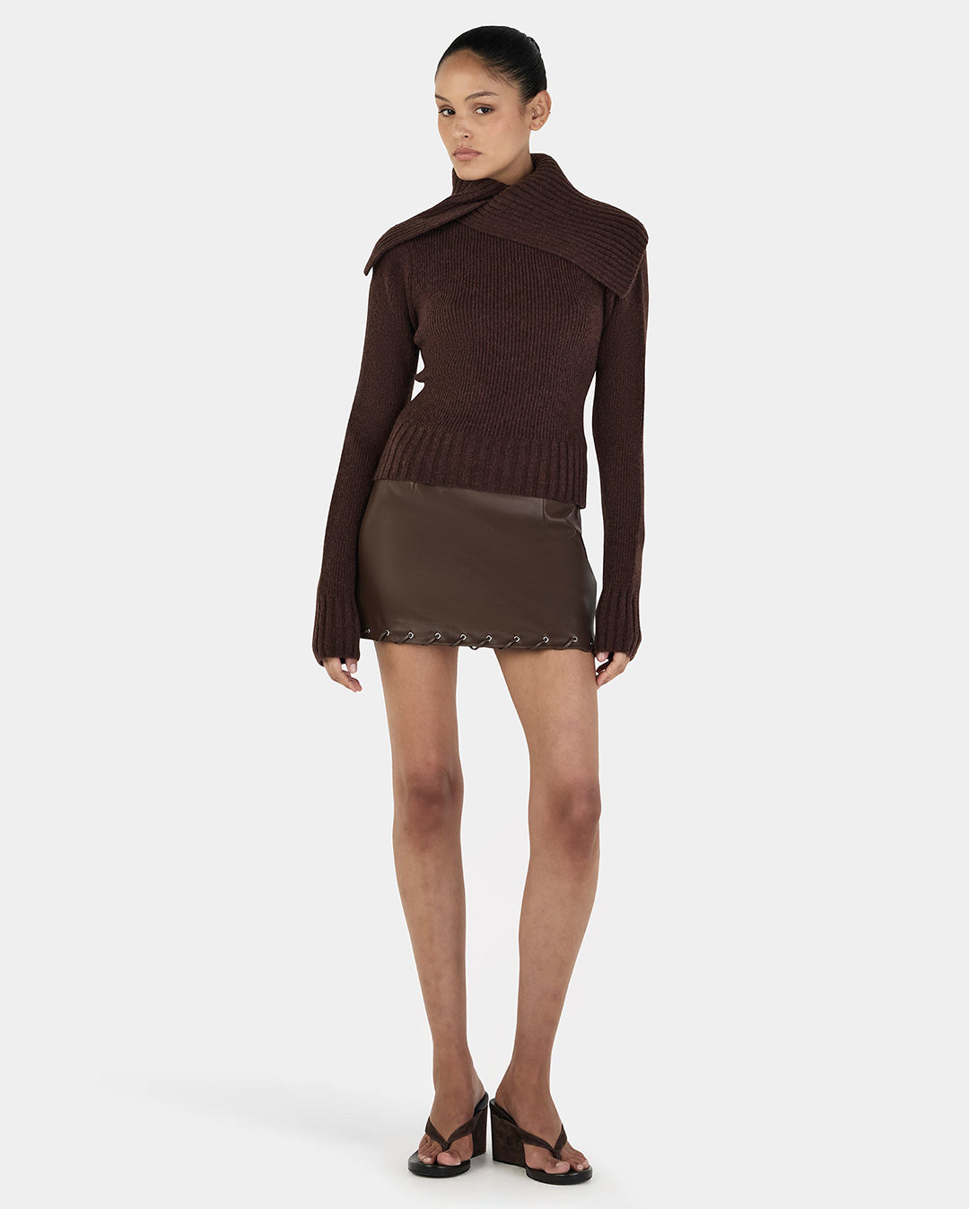 Roxanne Turtleneck - Chocolate - Ownley
