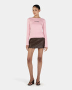 Sabine Mini Skirt - Chocolate - Ownley