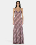 Tiffany Maxi Dress - Mauve Snake - Ownley