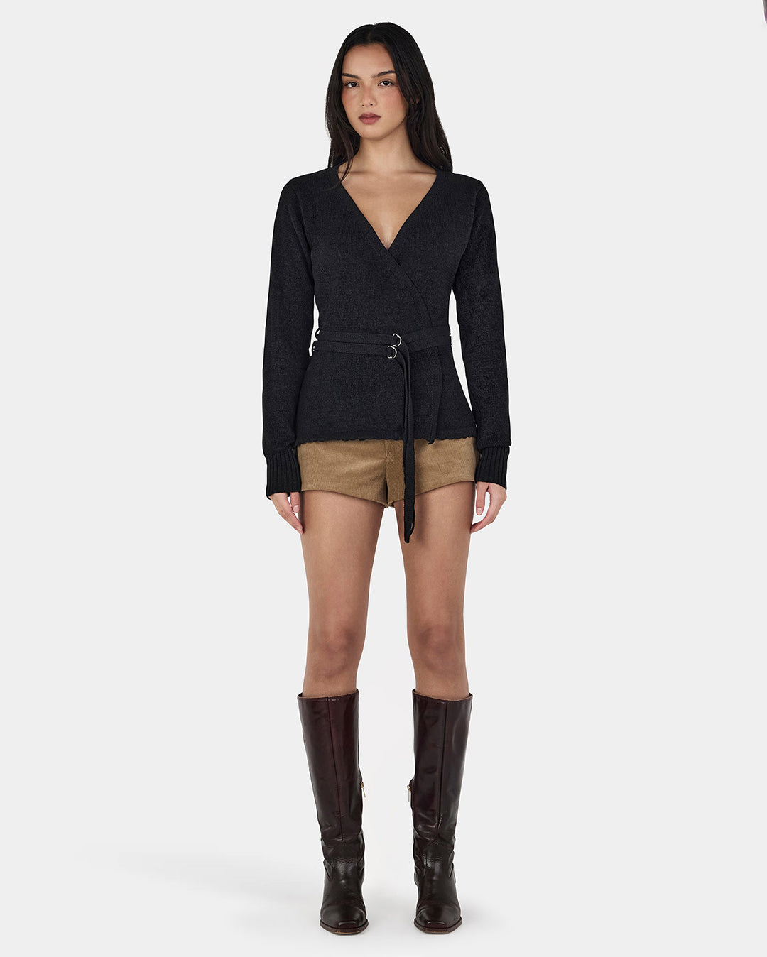 Valerie Knit Cardigan - Black - Ownley