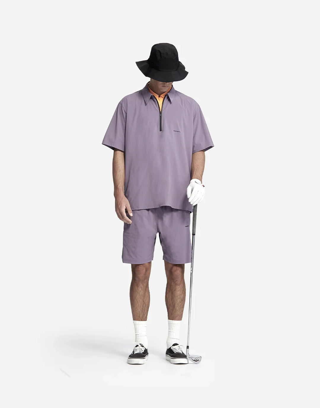 Hybrid Half Zip Jacket - Purple
