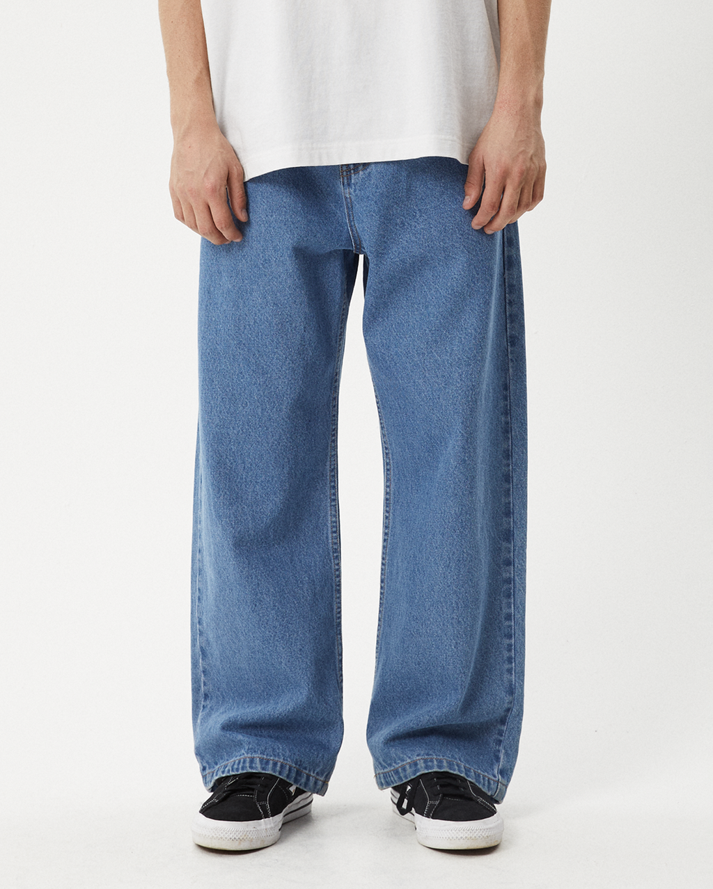 Pablo - Denim Baggy Jean - Worn Blue - Afends