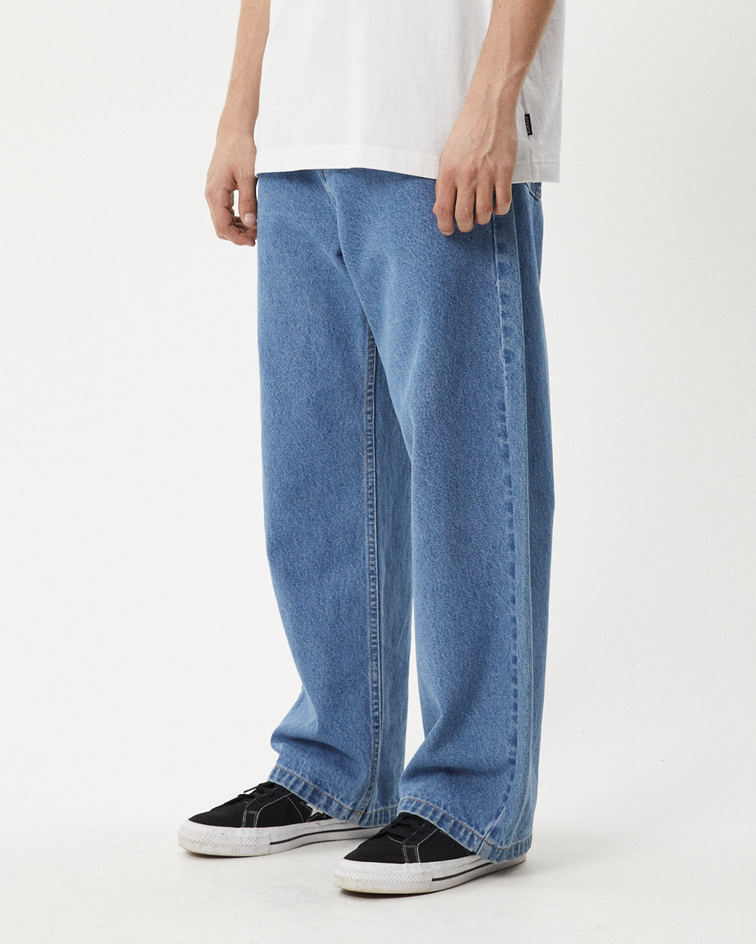 Pablo - Denim Baggy Jean - Worn Blue - Afends