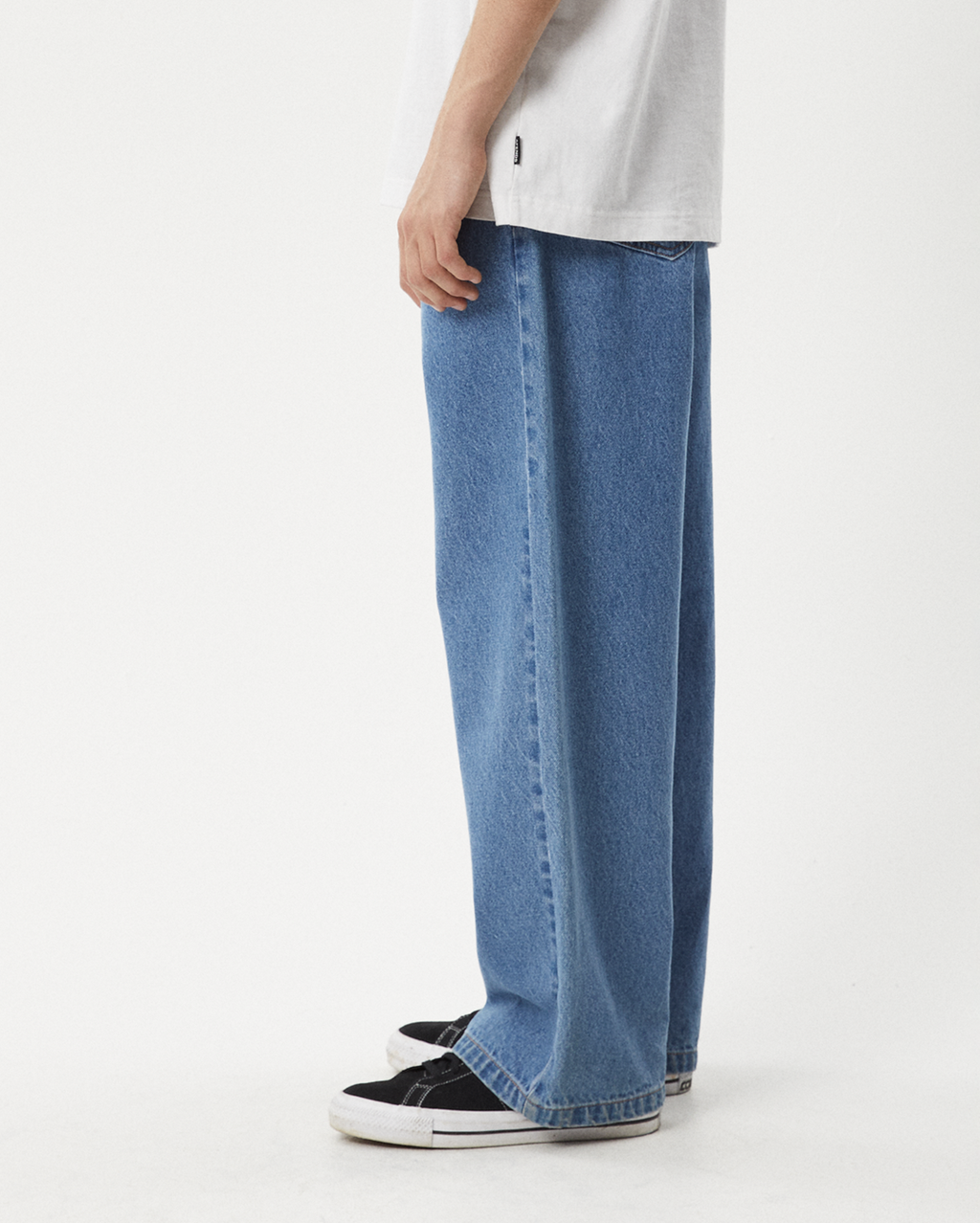 Pablo - Denim Baggy Jean - Worn Blue - Afends