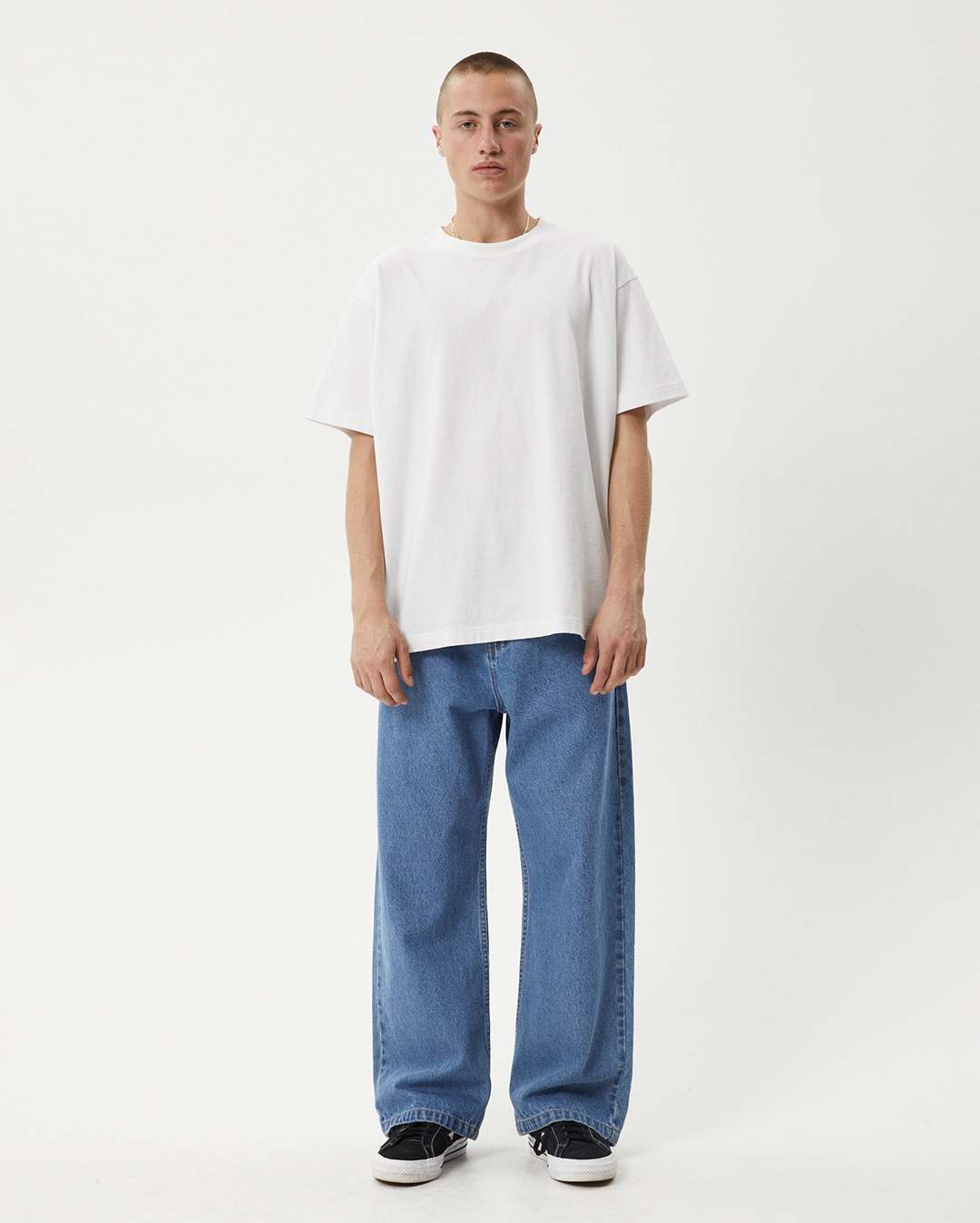 Pablo - Denim Baggy Jean - Worn Blue - Afends