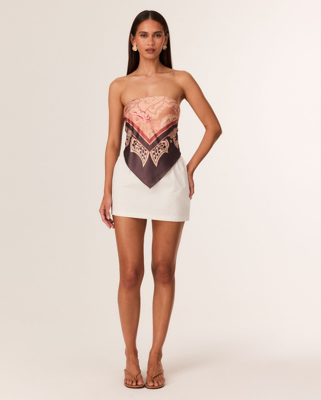Emmina Mini Skirt - Off White - SNDYS