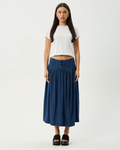 Palmer - Midi Skirt - Ink - Afends