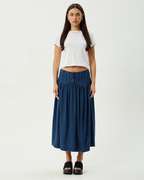 Palmer - Midi Skirt - Ink - Afends