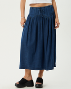 Palmer - Midi Skirt - Ink - Afends