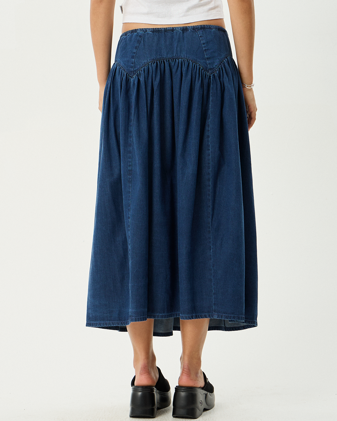 Palmer - Midi Skirt - Ink - Afends
