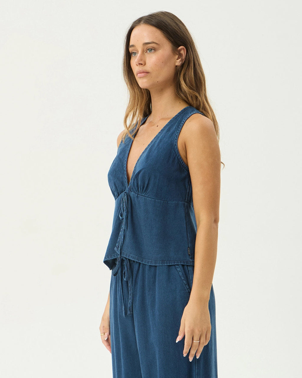 Palmer - Sleeveless Top - Ink - Afends