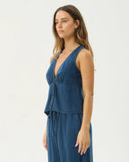 Palmer - Sleeveless Top - Ink - Afends