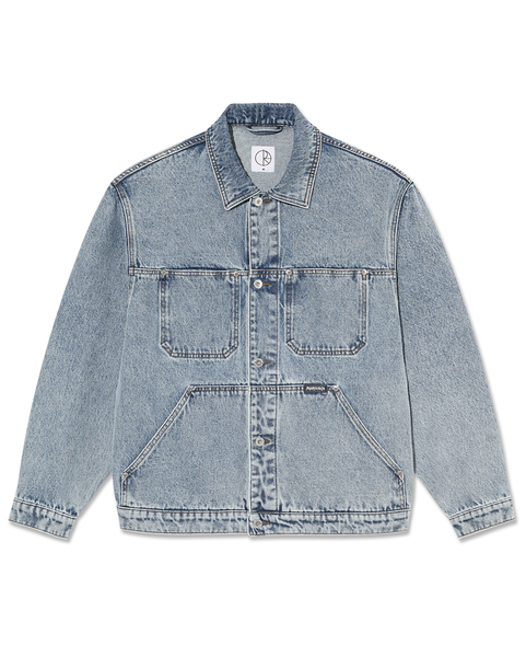 POLAR SKATE PATRIK JACKET DENIM サイズXL Polar Skate Co Patrik Jacket - Heavy Washed Blue | Wally NZ