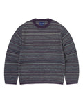 Pattern Knit Crew - Dark Purple - thisisneverthat