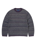 Pattern Knit Crew - Dark Purple - thisisneverthat