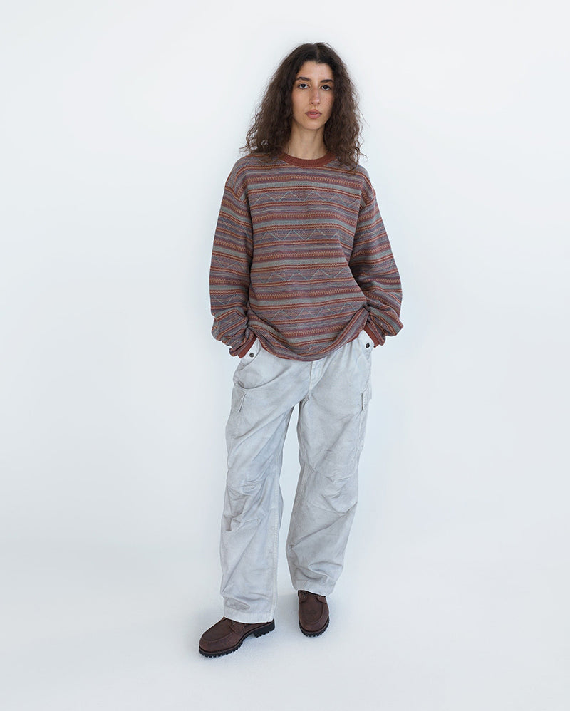 Pattern Knit Crew - Magenta - thisisneverthat