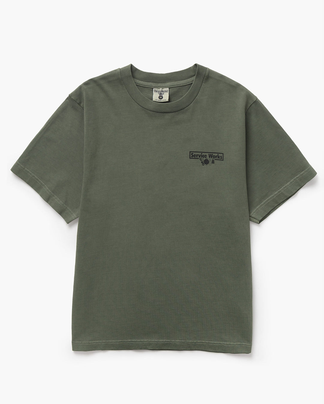Pigment Dyed Trademark Tee - Olive - Service Works