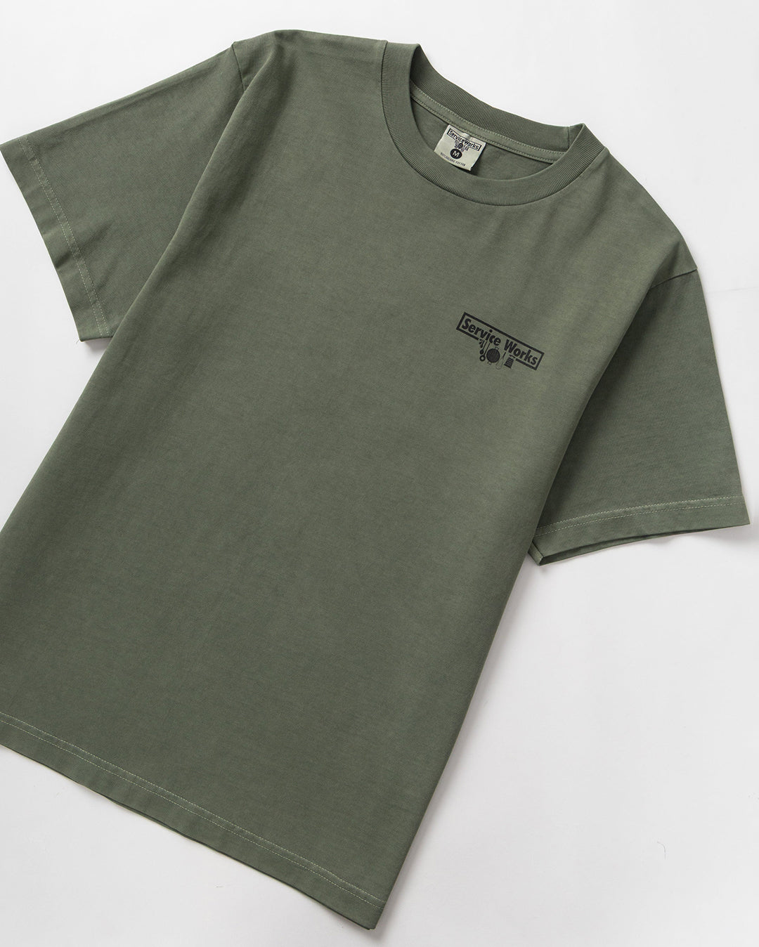 Pigment Dyed Trademark Tee - Olive - Service Works